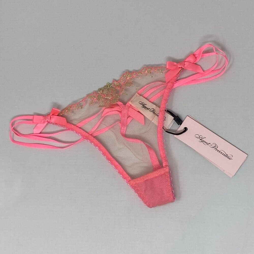 Agent Provocateur Tessy Pink Sand Thong NWT